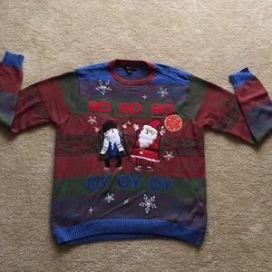 Chrismukah themed ugly sweater